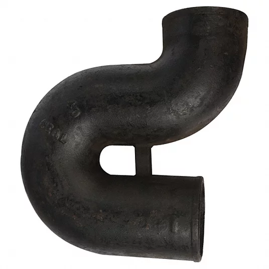 Cast Iron, No-Hub 2 THREADED P-TRAP