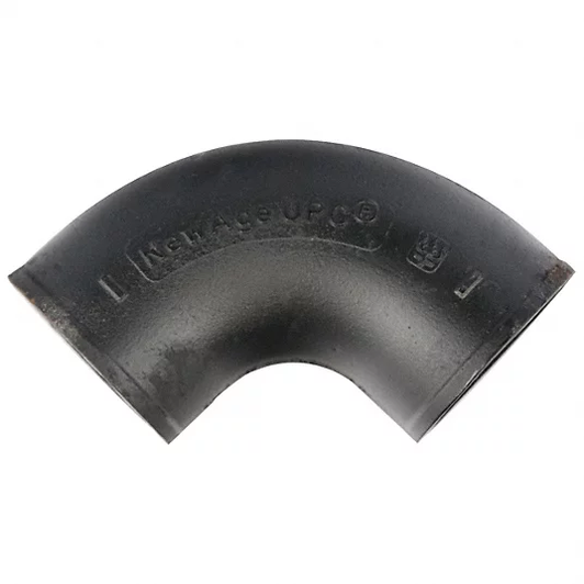 Cast Iron, No-Hub Short 1/4 Bend, 90-Degree