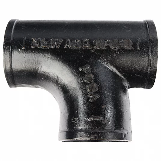 Cast Iron, No-Hub Sanitary Tee